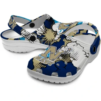 navy midshipmen cloud splash clogs high quality