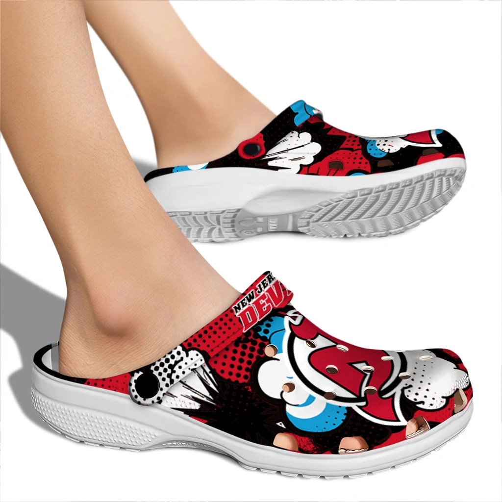 new jersey devils cloud splash clogs fashion forward new jersey devils cloud splash clogs fashion forward