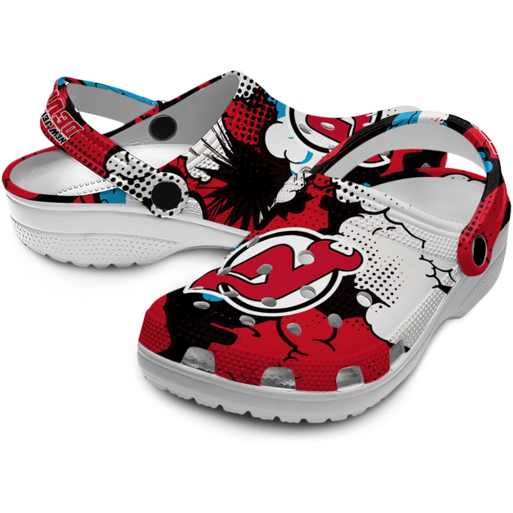 new jersey devils cloud splash clogs high quality new jersey devils cloud splash clogs high quality