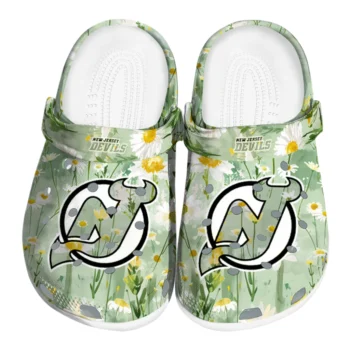 new jersey devils daisy cluster clogs best selling