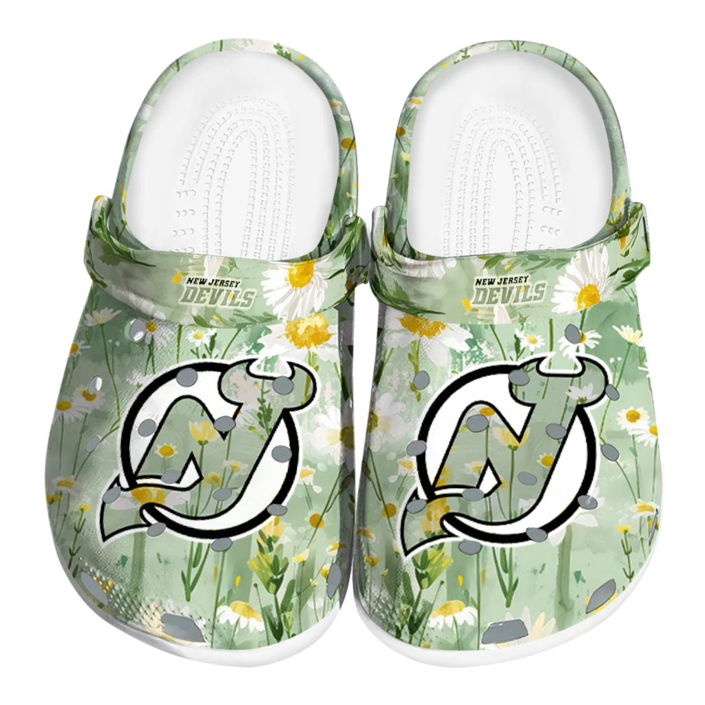 new jersey devils daisy cluster clogs best selling new jersey devils daisy cluster clogs best selling