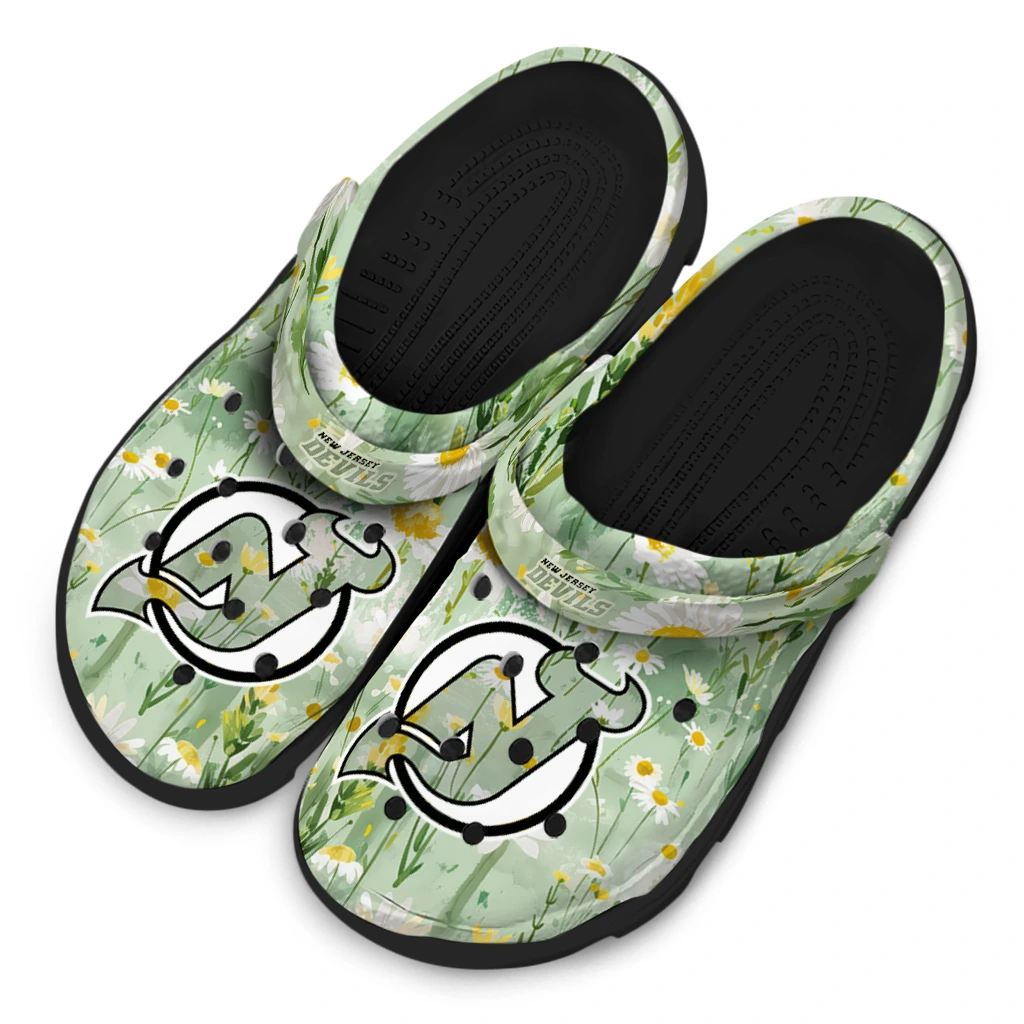 new jersey devils daisy cluster clogs latest model new jersey devils daisy cluster clogs latest model