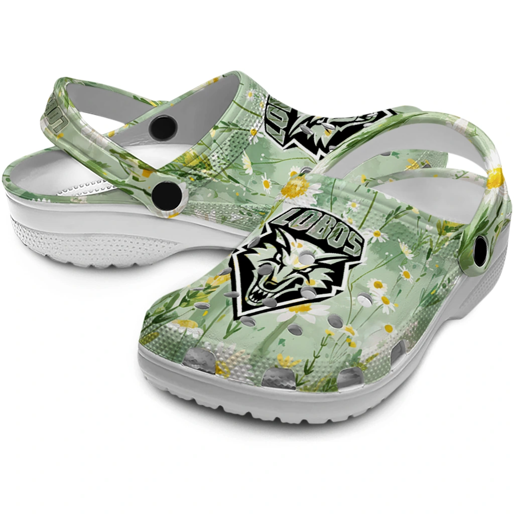 new mexico lobos daisy cluster clogs high quality new mexico lobos daisy cluster clogs high quality