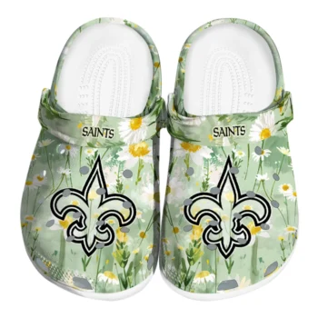 new orleans saints daisy cluster clogs best selling
