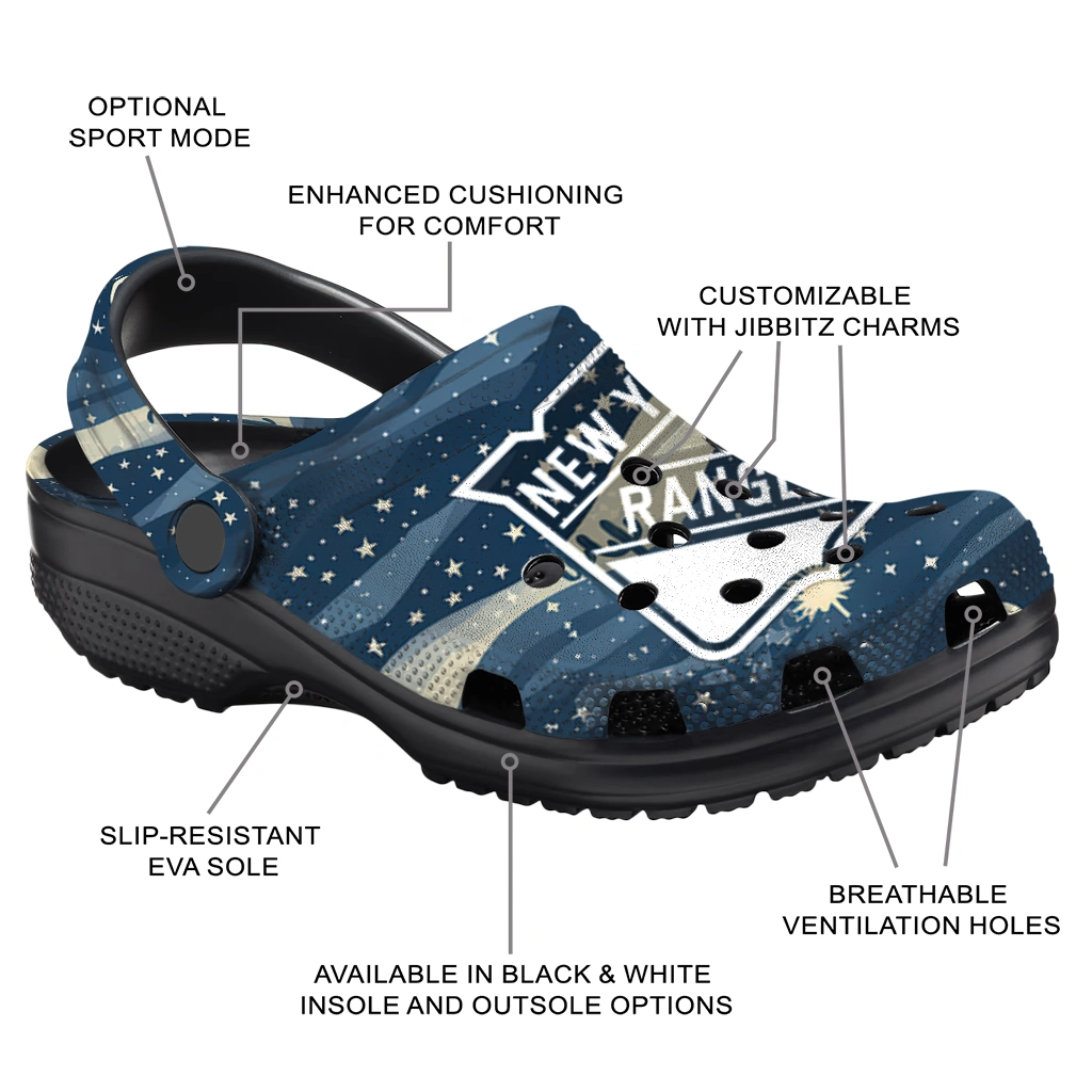 new york rangers night cactus clogs new arrival new york rangers night cactus clogs new arrival