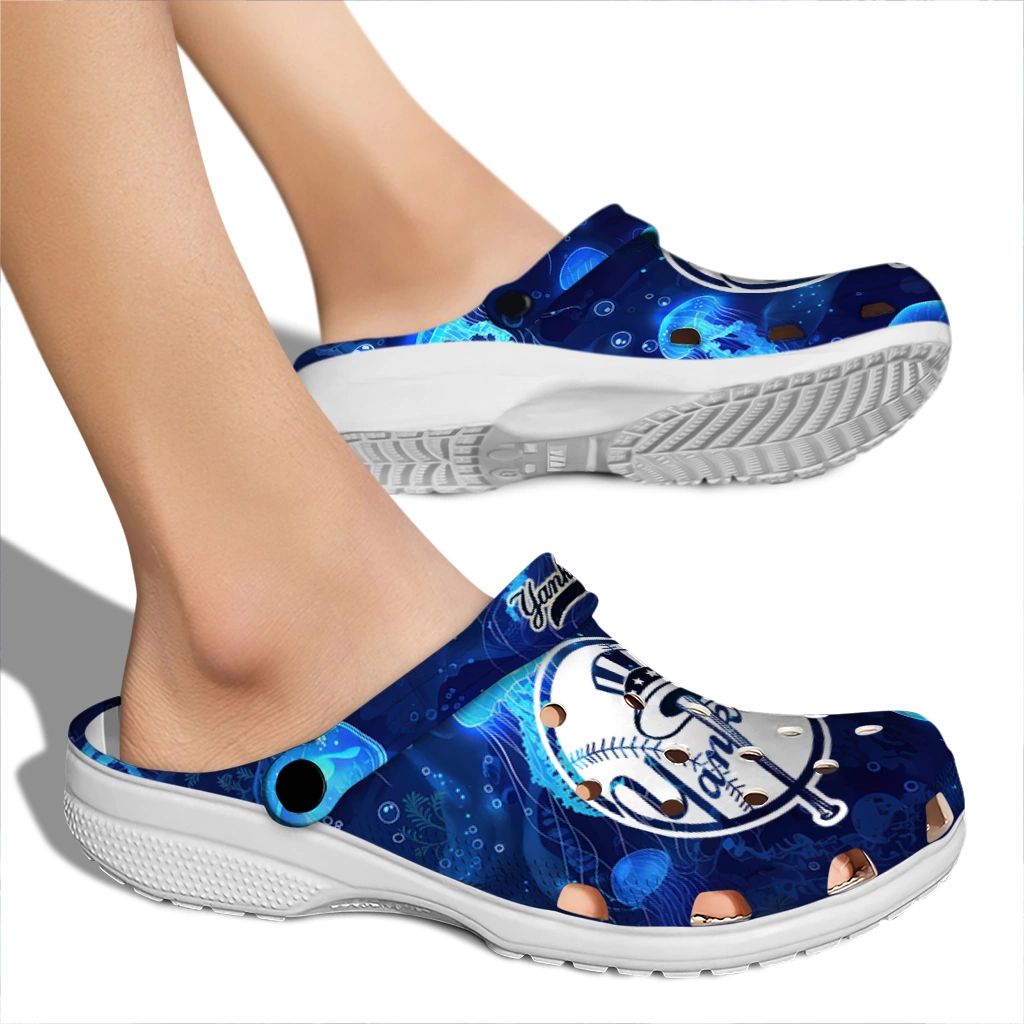 new york yankees jellyfish ocean clogs fashion forward new york yankees jellyfish ocean clogs fashion forward