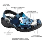 north carolina tar heels cloud splash clogs best selling
