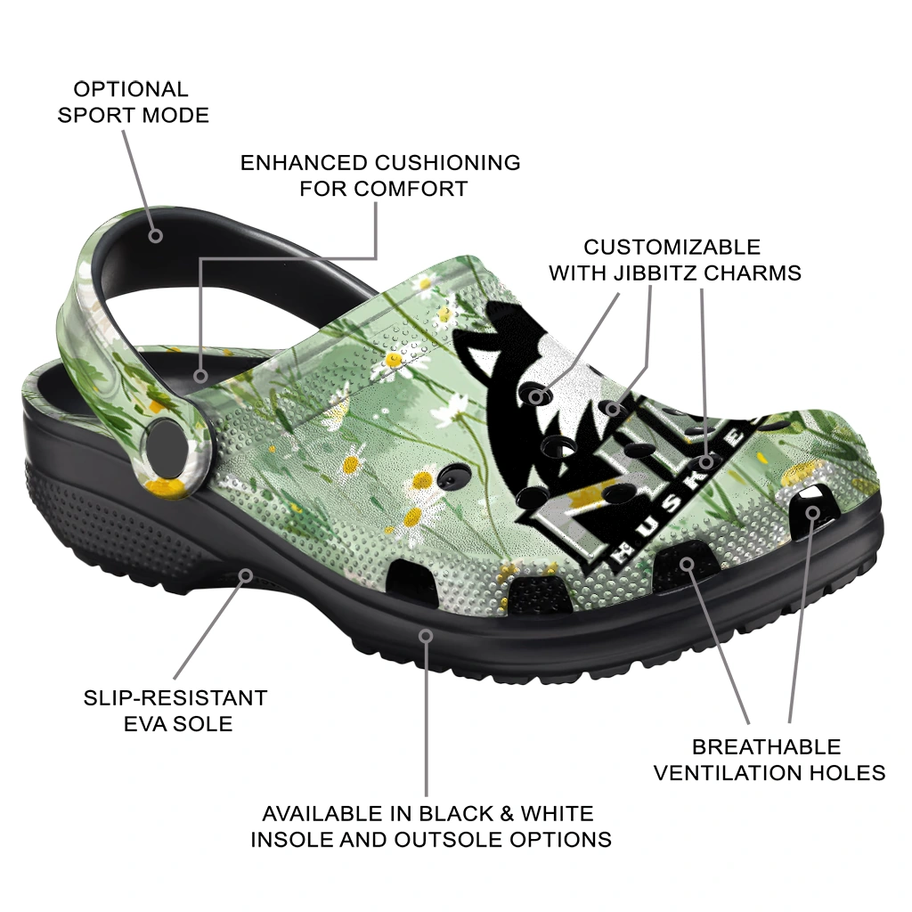 northern illinois huskies daisy cluster clogs new arrival northern illinois huskies daisy cluster clogs new arrival