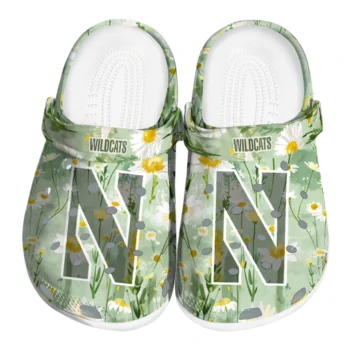northwestern wildcats daisy cluster clogs best selling