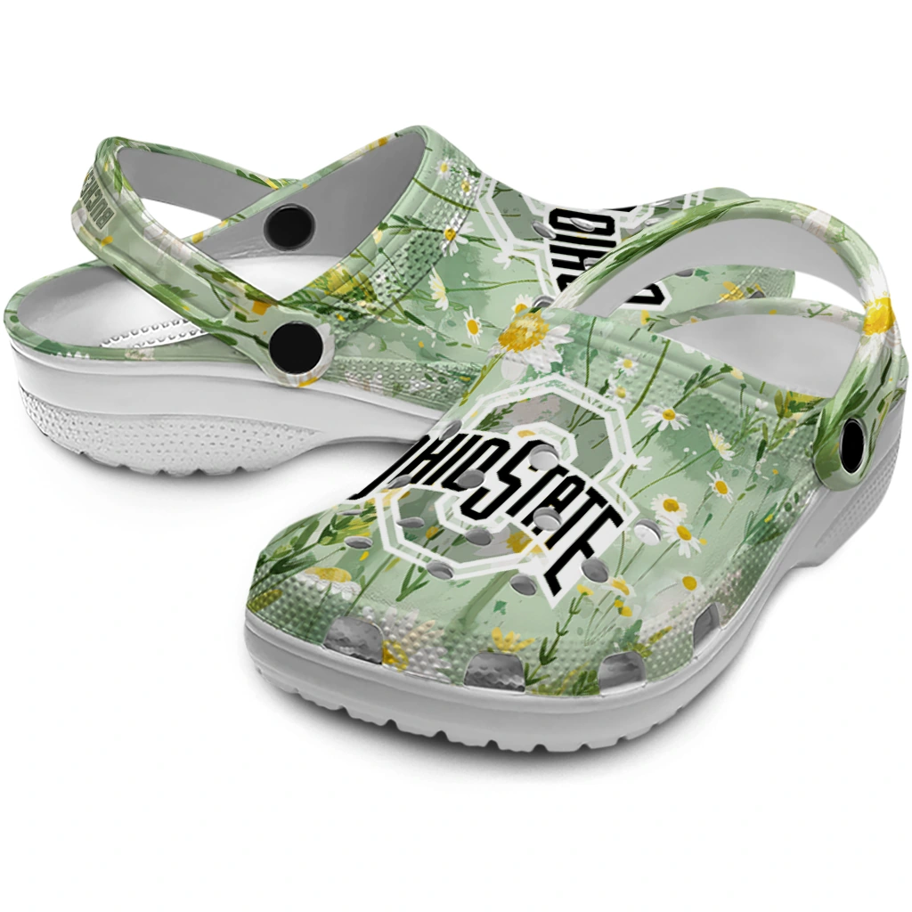 ohio state buckeyes daisy cluster clogs high quality ohio state buckeyes daisy cluster clogs high quality