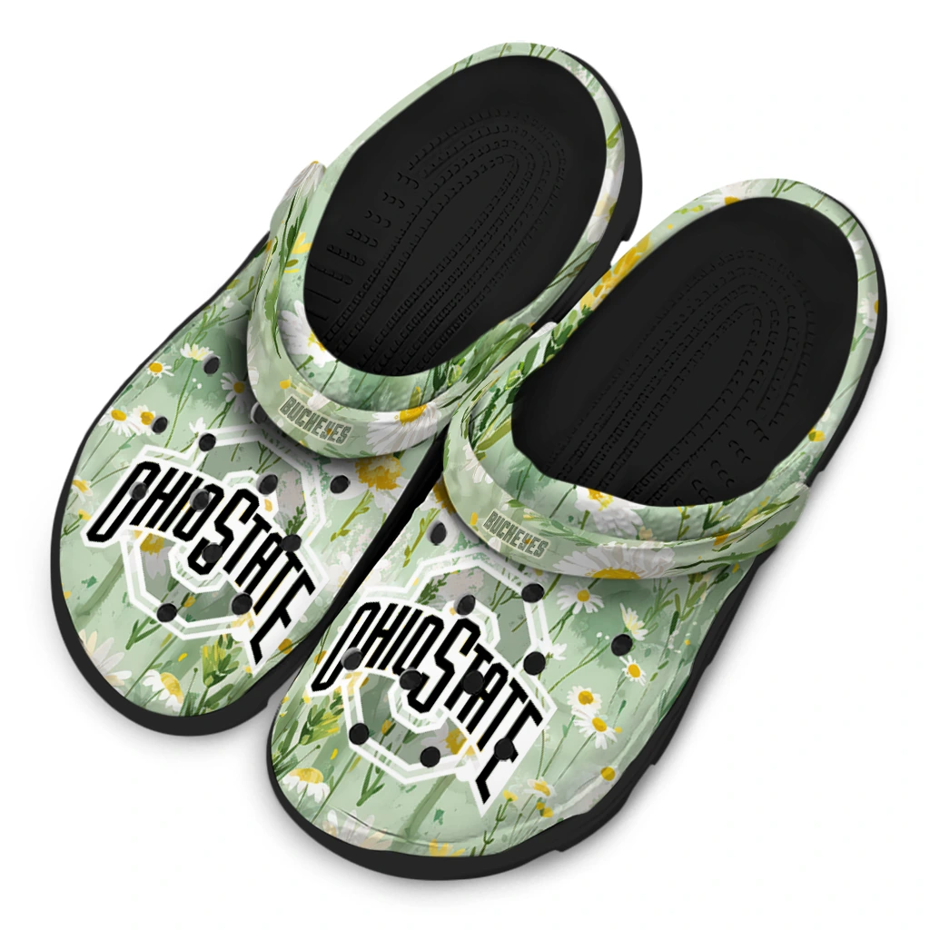 ohio state buckeyes daisy cluster clogs latest model ohio state buckeyes daisy cluster clogs latest model