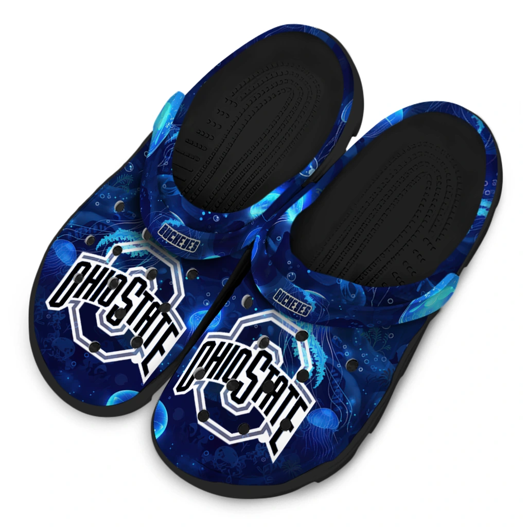ohio state buckeyes jellyfish ocean clogs latest model ohio state buckeyes jellyfish ocean clogs latest model