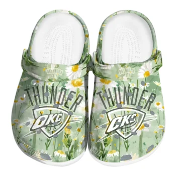 oklahoma city thunder daisy cluster clogs best selling