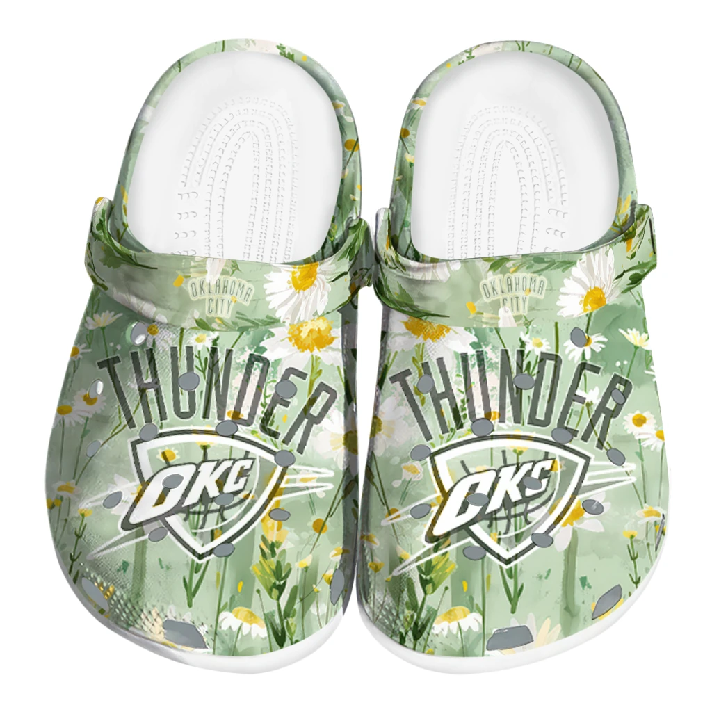 oklahoma city thunder daisy cluster clogs best selling oklahoma city thunder daisy cluster clogs best selling