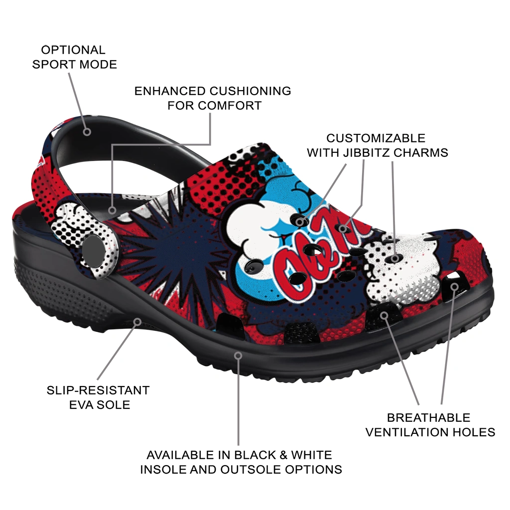 ole miss rebels cloud splash clogs new arrival ole miss rebels cloud splash clogs new arrival