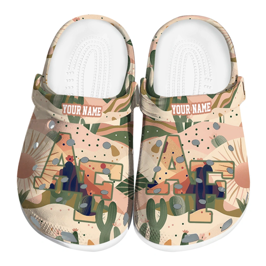 personalized air force falcons desert cactus pattern clogs best selling personalized air force falcons desert cactus pattern clogs best selling