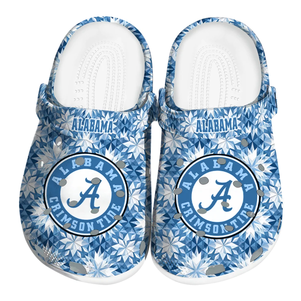 personalized alabama crimson tide snowflake mosaic clogs best selling personalized alabama crimson tide snowflake mosaic clogs best selling