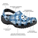 personalized alabama crimson tide snowflake mosaic clogs best selling