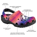 personalized alabama crimson tide wavy stripes clogs best selling