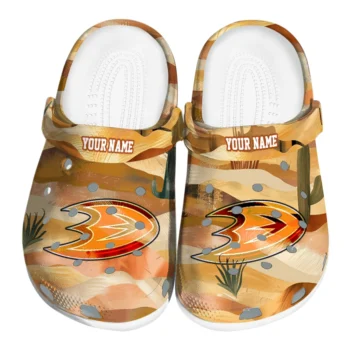 personalized anaheim ducks desert layers clogs best selling