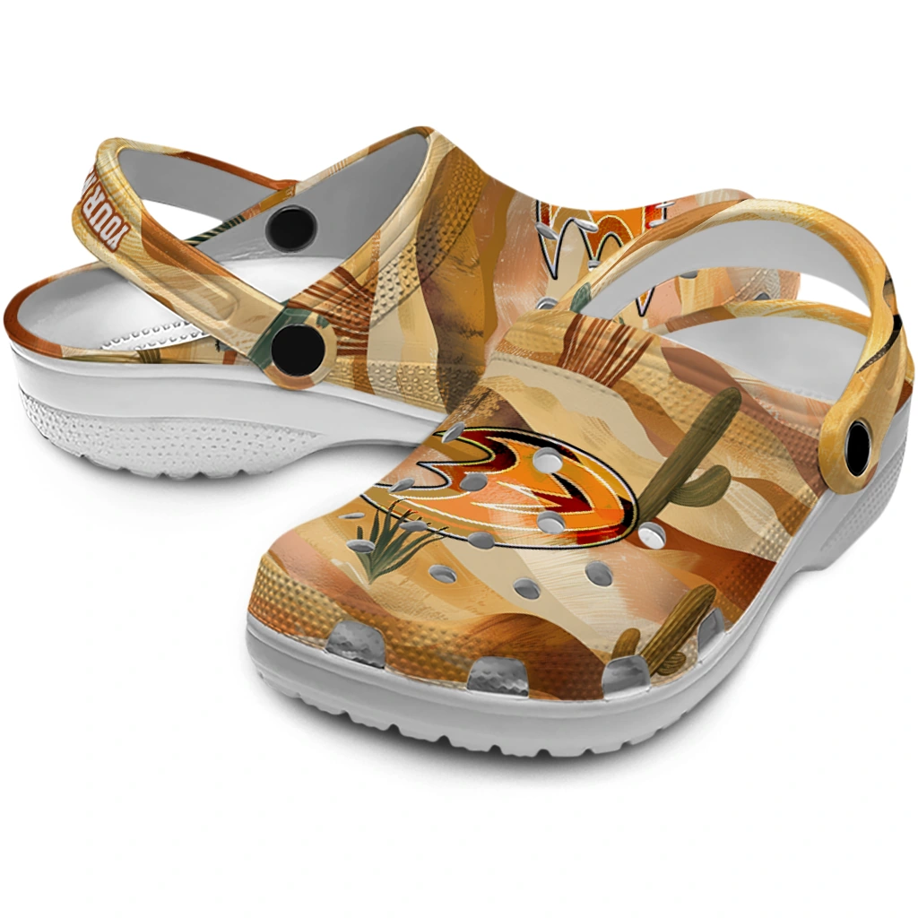 personalized anaheim ducks desert layers clogs high quality personalized anaheim ducks desert layers clogs high quality