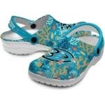 personalized anaheim ducks tropical fish ocean clogs best selling