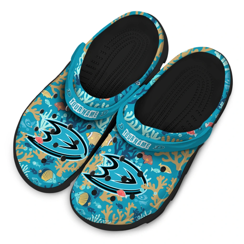 personalized anaheim ducks tropical fish ocean clogs latest model personalized anaheim ducks tropical fish ocean clogs latest model