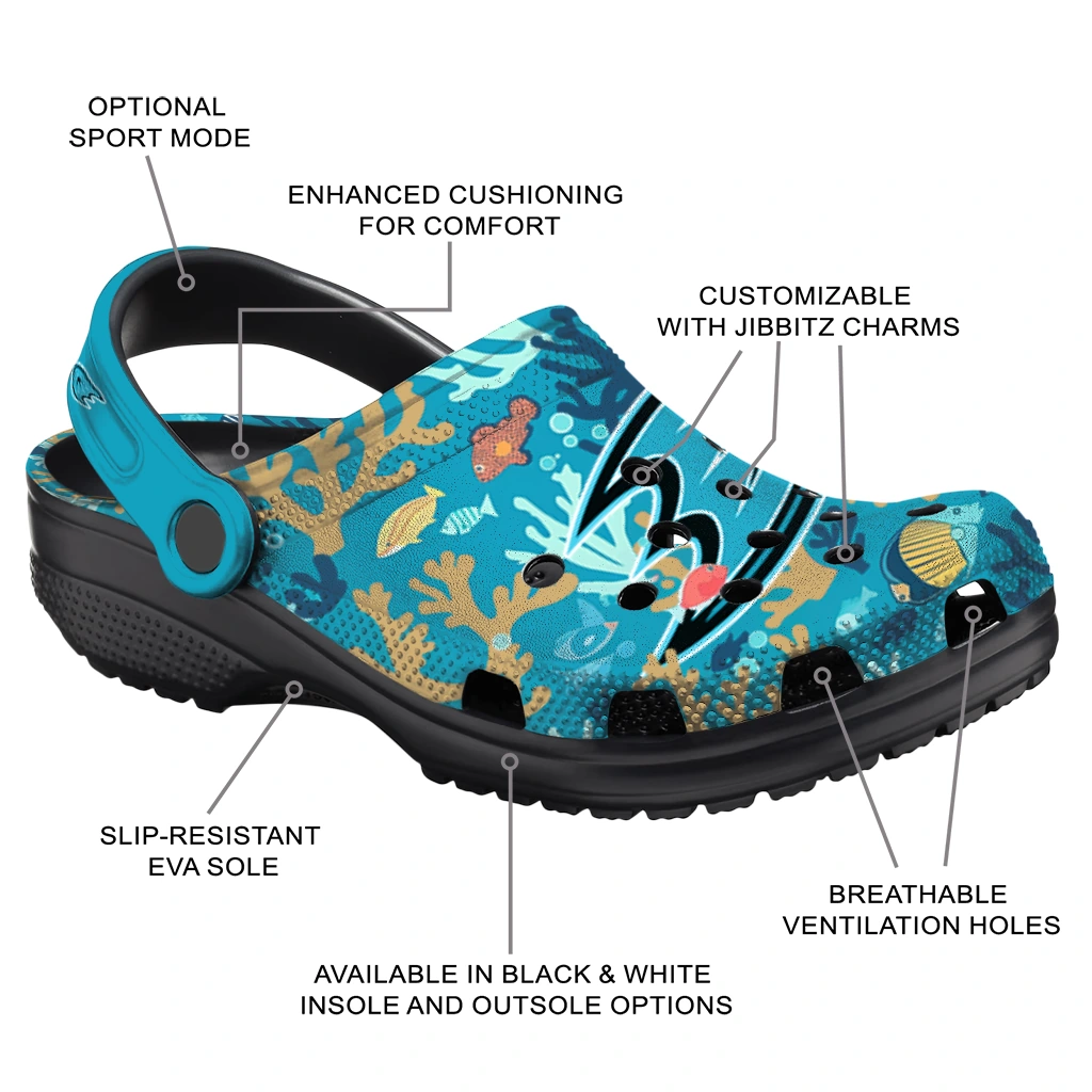 personalized anaheim ducks tropical fish ocean clogs new arrival personalized anaheim ducks tropical fish ocean clogs new arrival