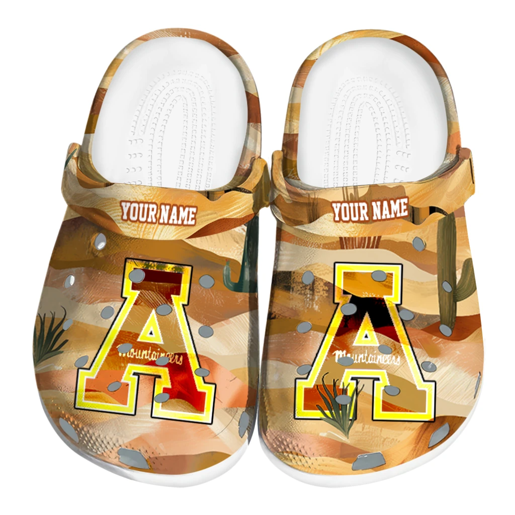 personalized appalachian state mountaineers desert layers clogs best selling personalized appalachian state mountaineers desert layers clogs best selling