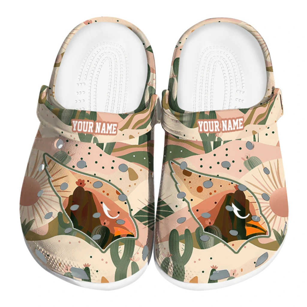 personalized arizona cardinals desert cactus pattern clogs best selling personalized arizona cardinals desert cactus pattern clogs best selling