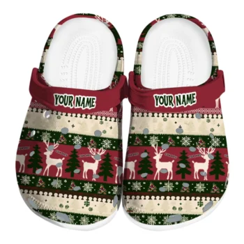 personalized arizona coyotes christmas motif clogs best selling