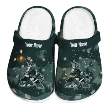 personalized arizona coyotes deer nightscape clogs best selling