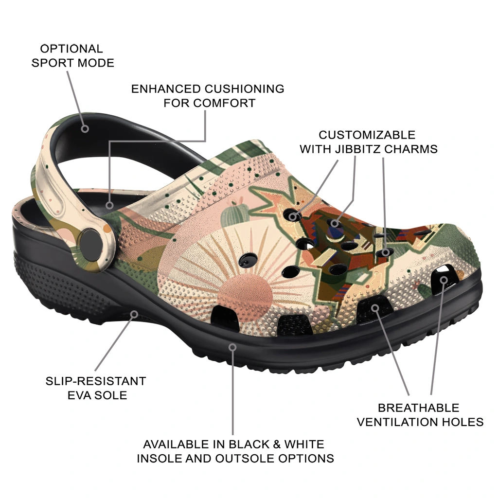 personalized arizona coyotes desert cactus pattern clogs new arrival personalized arizona coyotes desert cactus pattern clogs new arrival