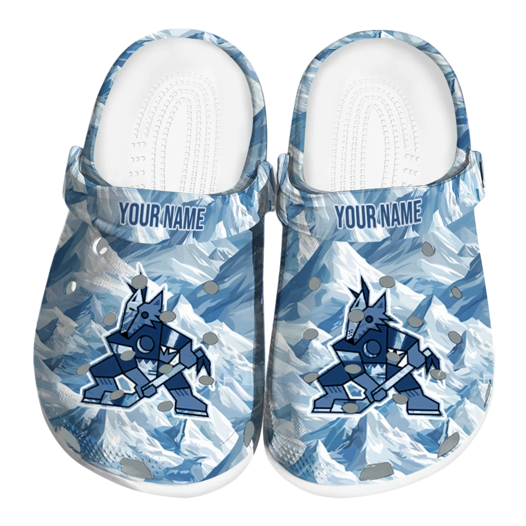 personalized arizona coyotes mountain artwork clogs best selling personalized arizona coyotes mountain artwork clogs best selling