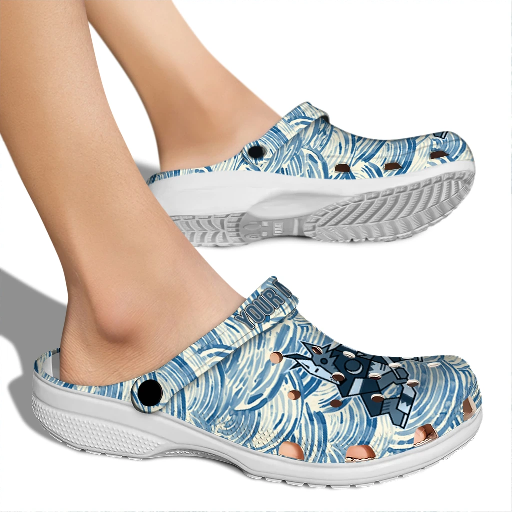 personalized arizona coyotes sea swirls clogs fashion forward personalized arizona coyotes sea swirls clogs fashion forward