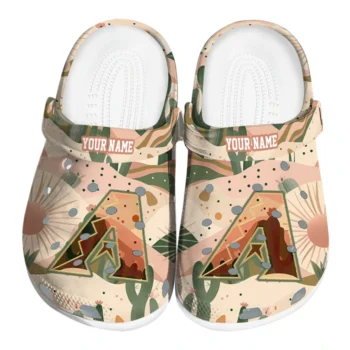 personalized arizona diamondbacks desert cactus pattern clogs best selling