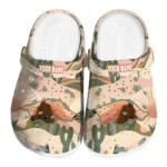 personalized arkansas razorbacks desert cactus pattern clogs best selling