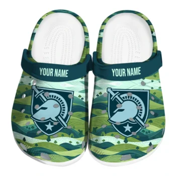 personalized army black knights hills illustration clogs best selling