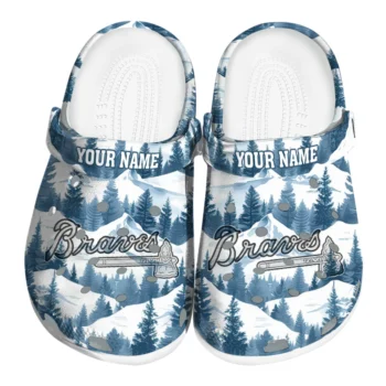 personalized atlanta braves snowy mountains clogs best selling