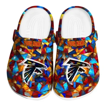 personalized atlanta falcons prism pieces clogs best selling