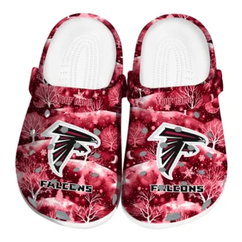 personalized atlanta falcons snowy hills clogs best selling