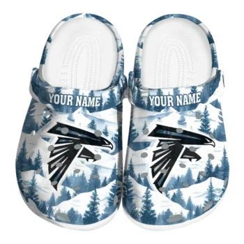personalized atlanta falcons snowy mountains clogs best selling