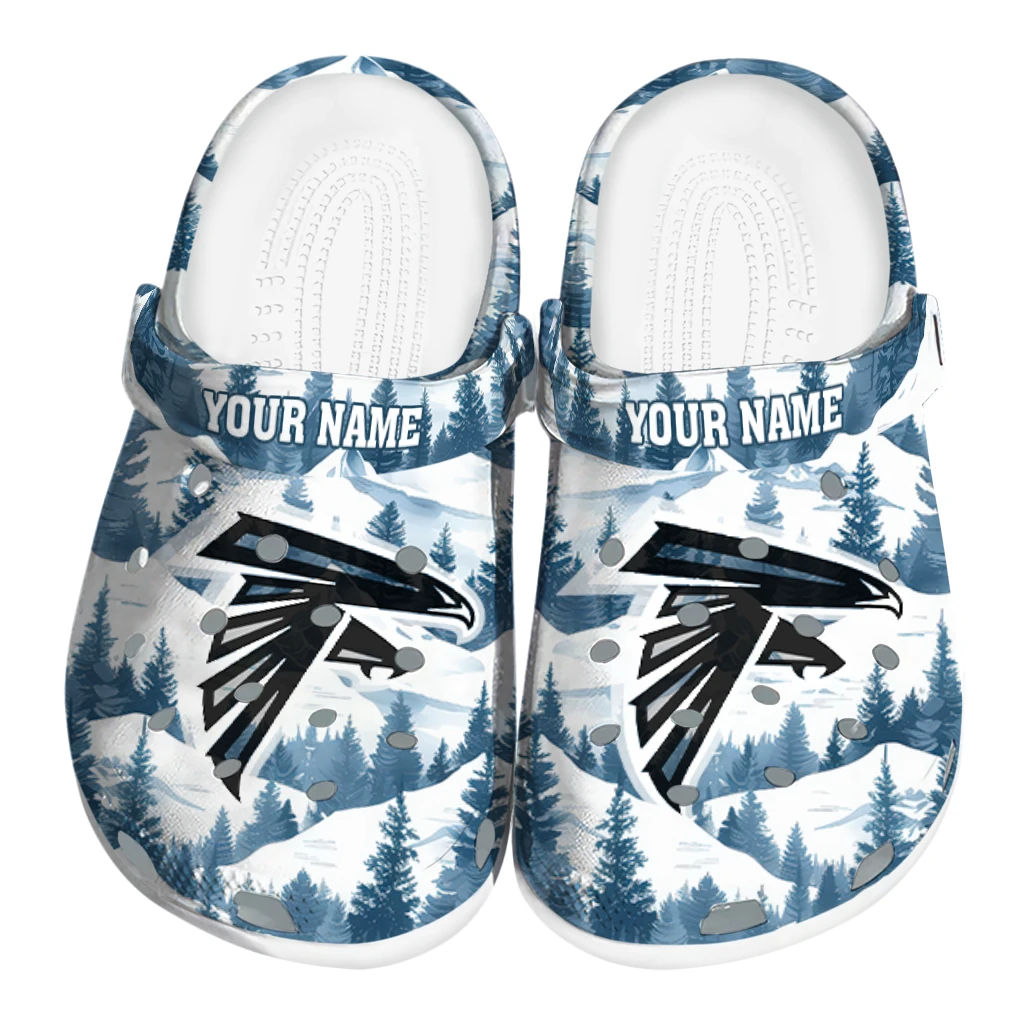 personalized atlanta falcons snowy mountains clogs best selling personalized atlanta falcons snowy mountains clogs best selling