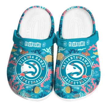 personalized atlanta hawks tropical fish ocean clogs best selling
