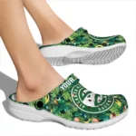 personalized atlanta hawks tropical leaves clogs best selling