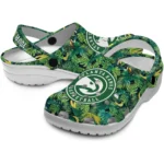 personalized atlanta hawks tropical leaves clogs best selling