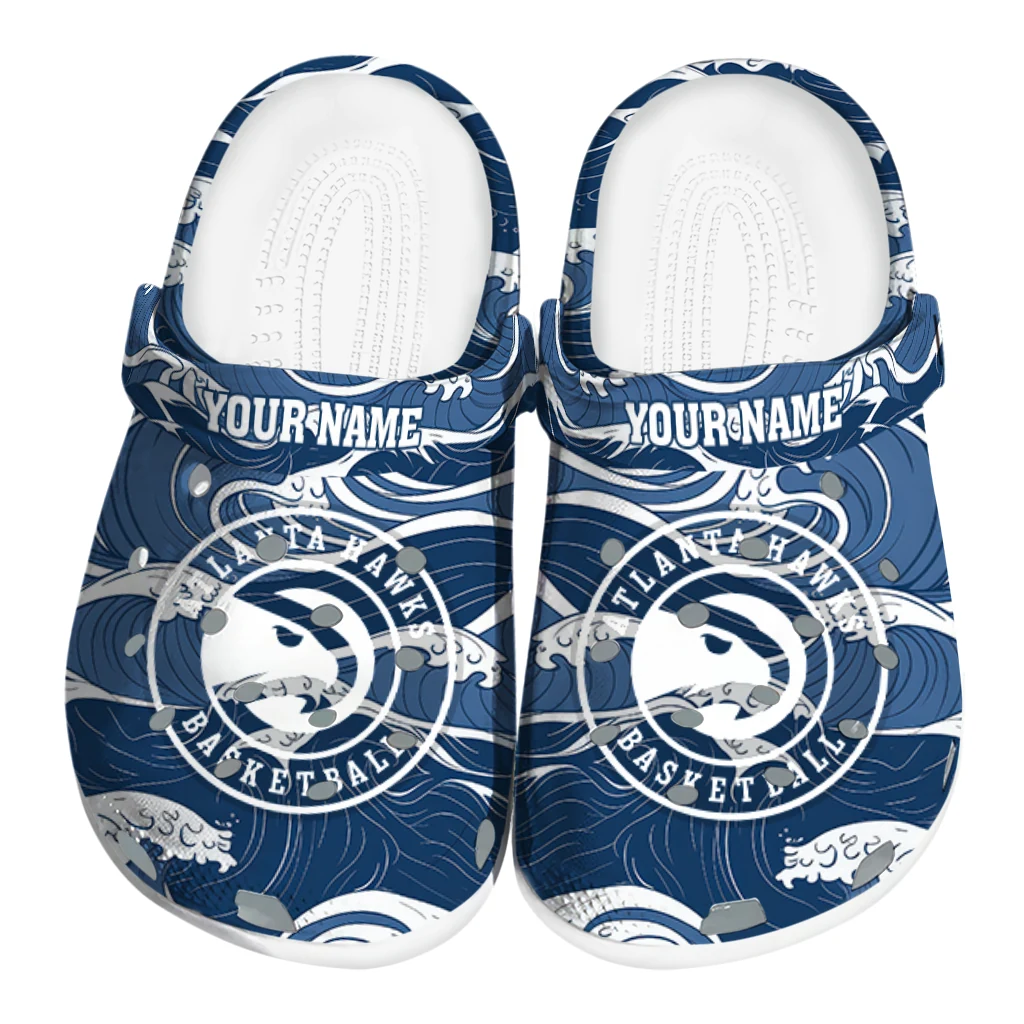 personalized atlanta hawks wave flow clogs best selling personalized atlanta hawks wave flow clogs best selling