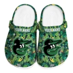 personalized baltimore orioles tropical leaves clogs best selling