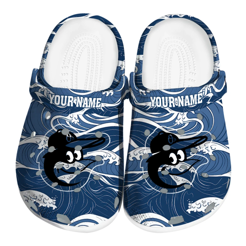 personalized baltimore orioles wave flow clogs best selling personalized baltimore orioles wave flow clogs best selling