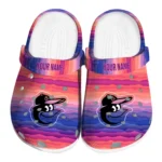 personalized baltimore orioles wavy stripes clogs best selling